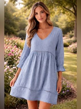 Vanessa Zani 100% Cotton Boho Dress